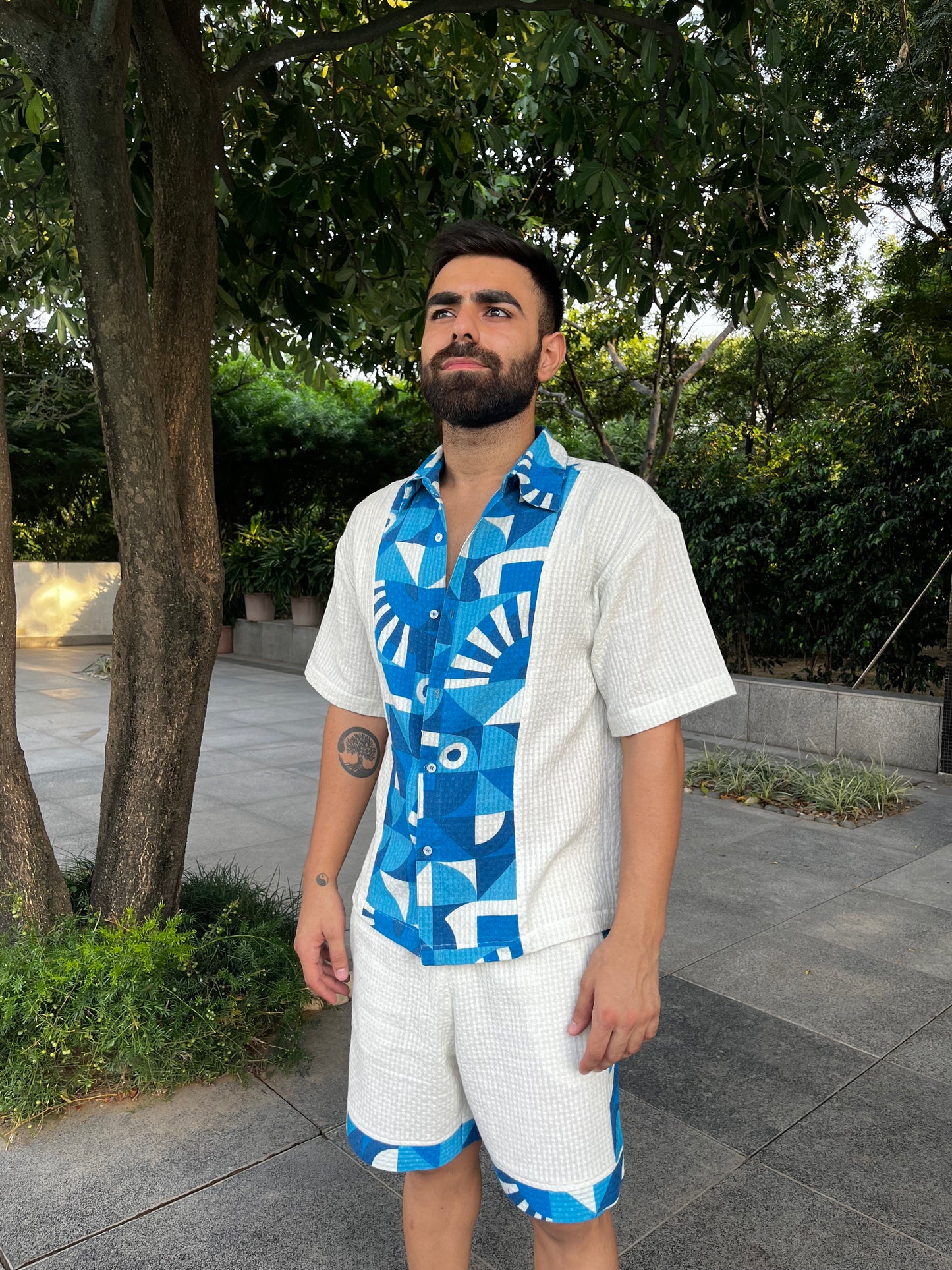 Blue Mosaic Shirt
