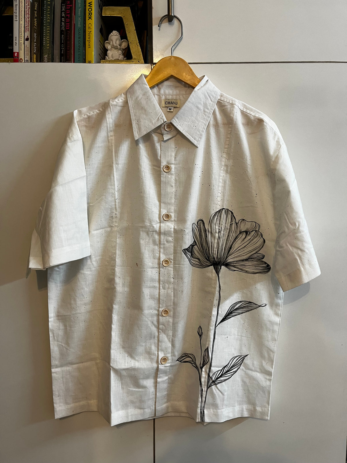 Hand Painted Poppy Shirt
