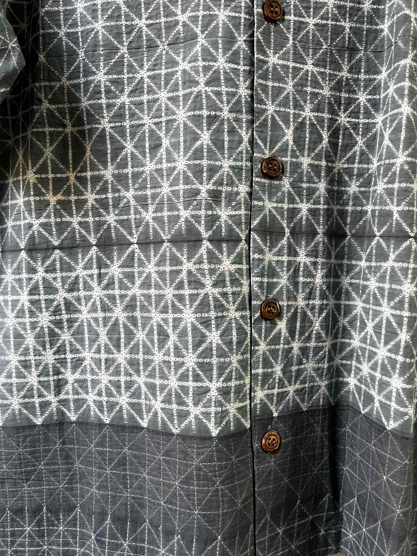 Geometric Shibori Shirt
