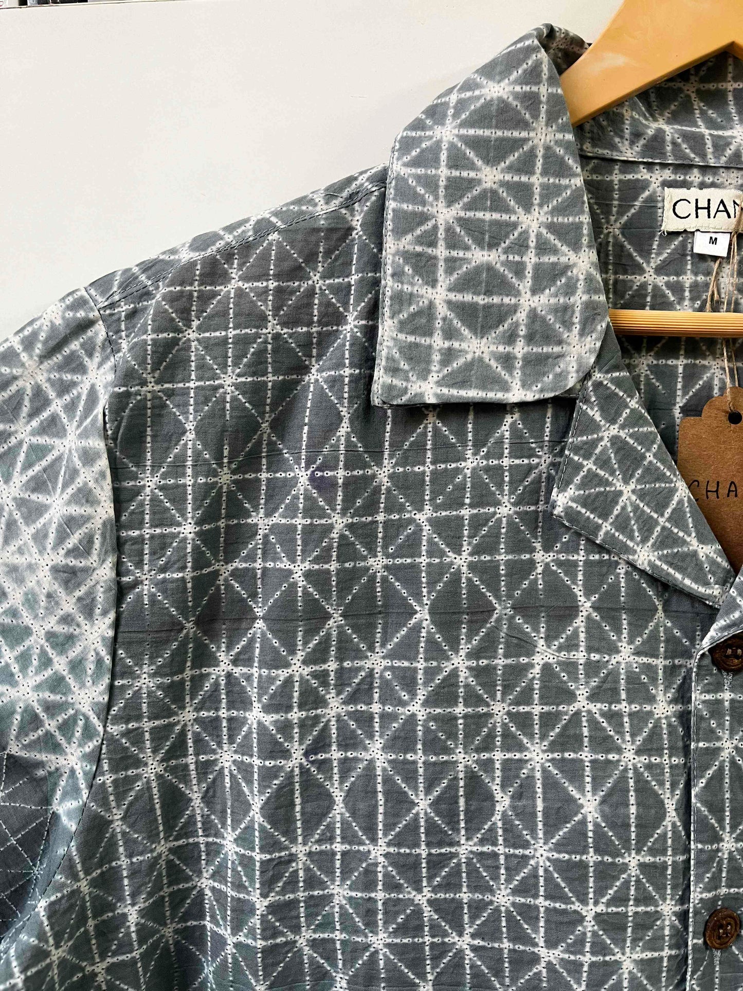 Geometric Shibori Shirt