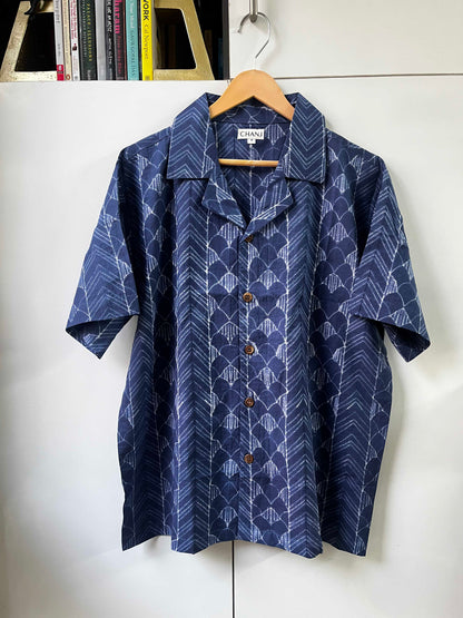 Indigo Shibori Shirt