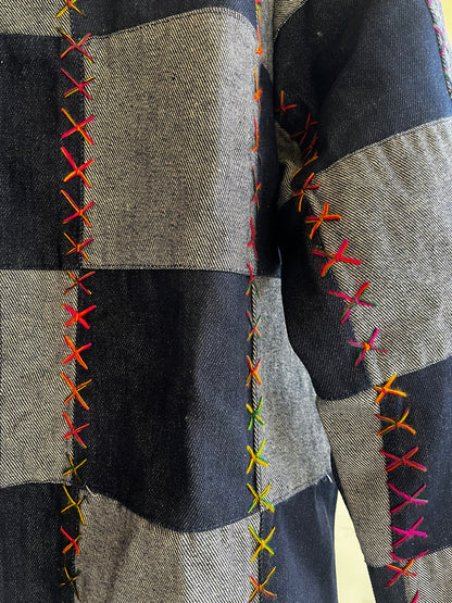 Denim Patchwork Jacket